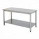 Tavolo sottopiano liscio, piano inox 1100mm
