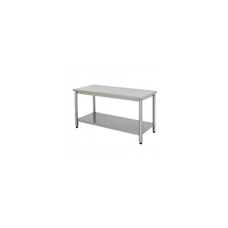 Tavolo sottopiano liscio, piano inox 1100mm